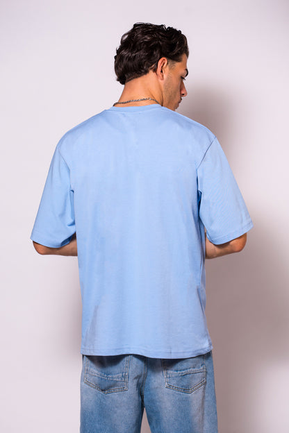 OVERSIZED TSHIRT BABY BLUE