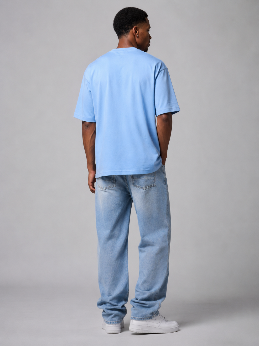 OVERSIZED TSHIRT BABY BLUE