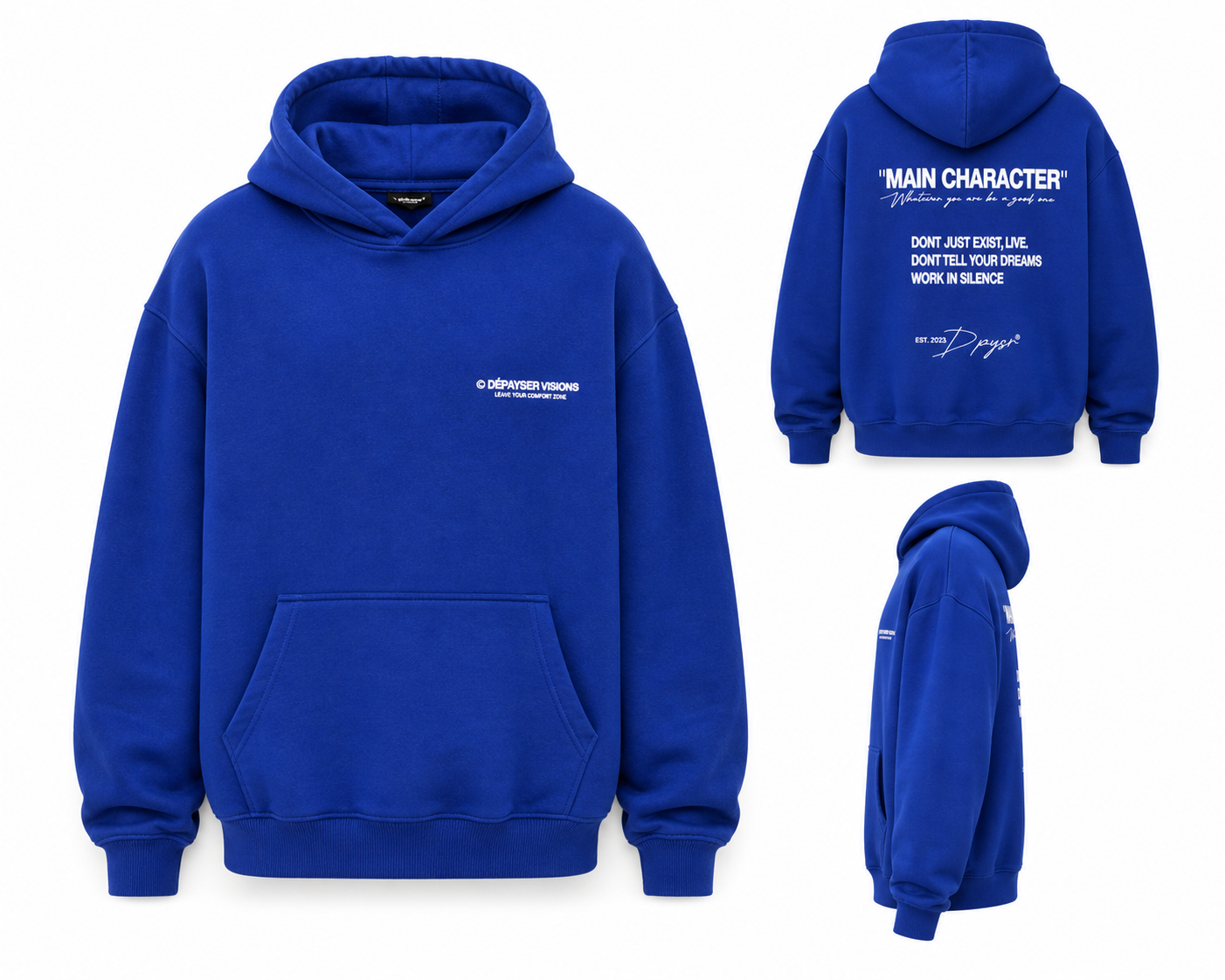 OVERSIZED HOODIE DEEP OCEAN (LIMITED) "MAIN CHARACTER " 1 of 300