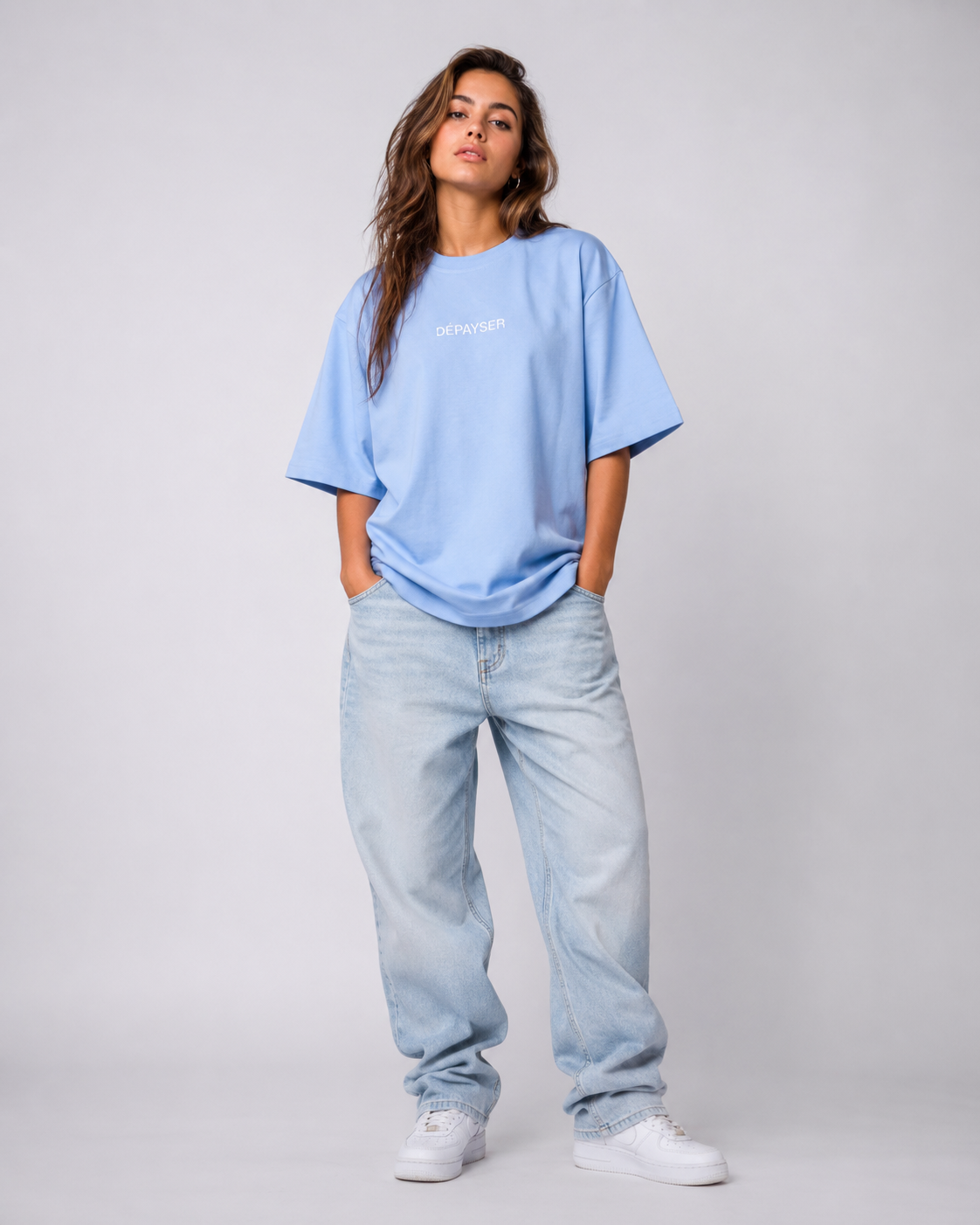 OVERSIZED TSHIRT BABY BLUE