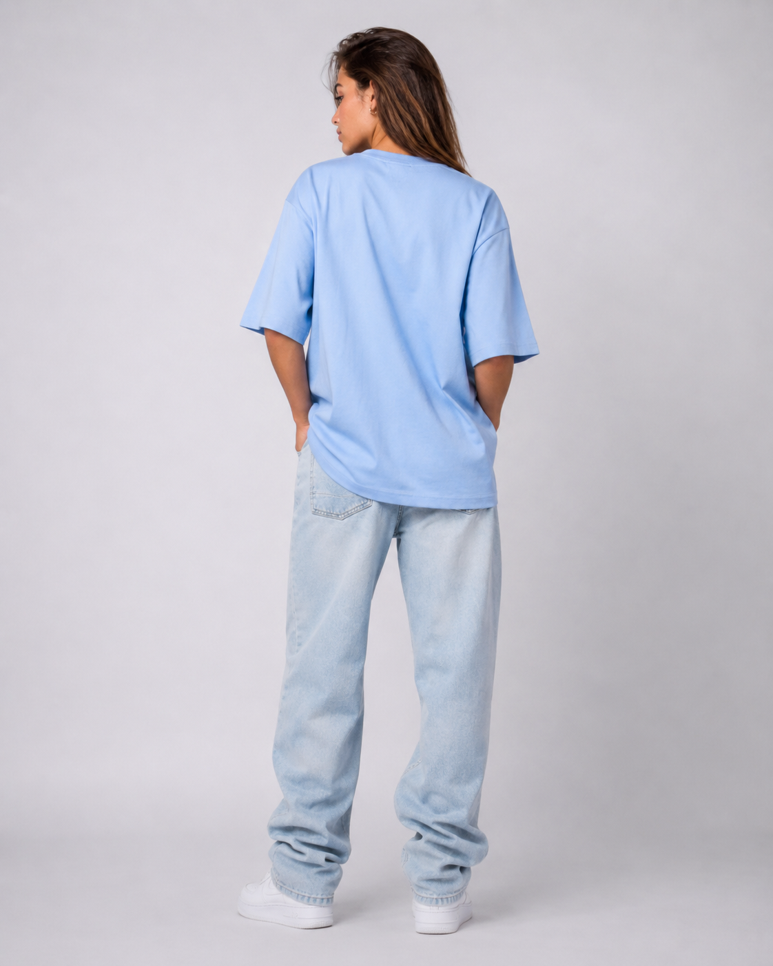 OVERSIZED TSHIRT BABY BLUE