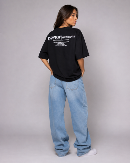 OVERSIZED TSHIRT BLACK (DPYSR)