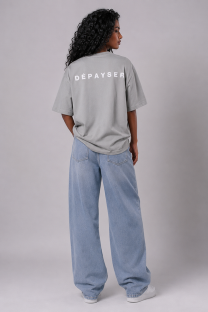 OVERSIZED TSHIRT STONE GREY