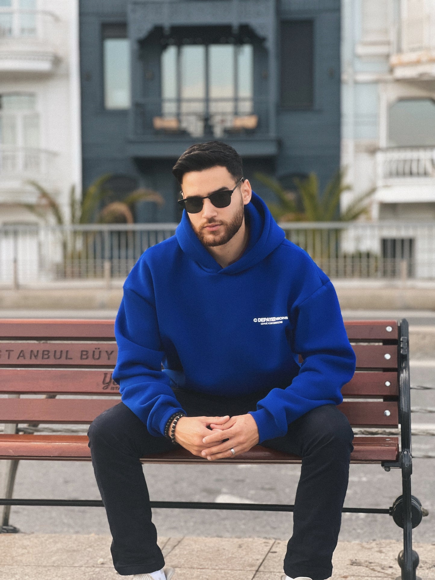 OVERSIZED HOODIE DEEP OCEAN (LIMITED) "MAIN CHARACTER "