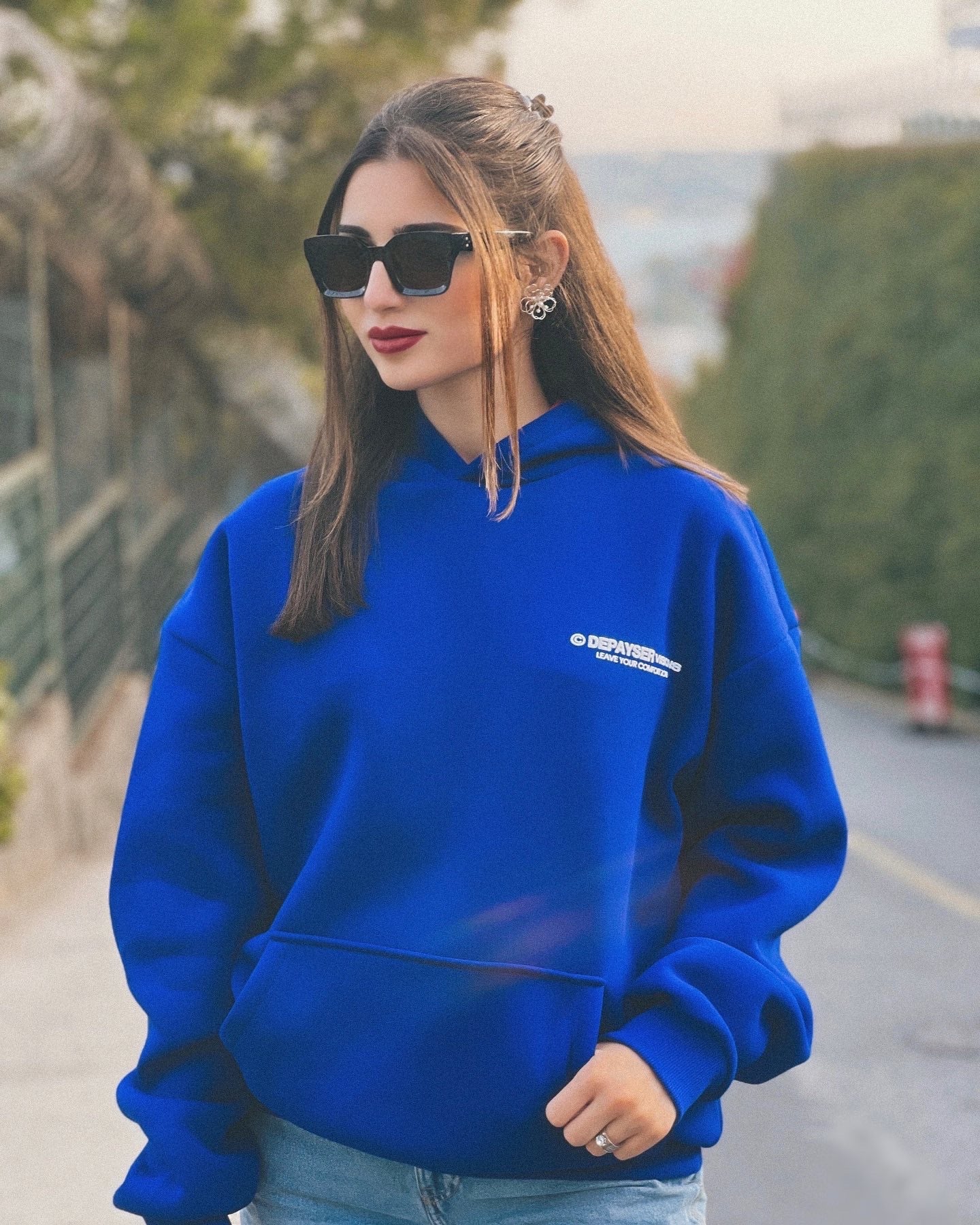 OVERSIZED HOODIE DEEP OCEAN (LIMITED) "MAIN CHARACTER "