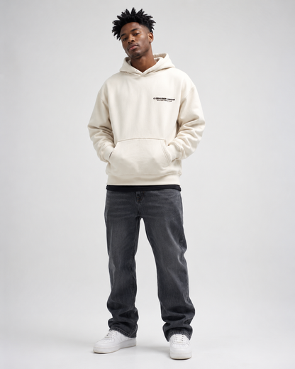 OVERSIZED HOODIE CREAMY WHITE (LIMITED) "MAIN CHARACTER " 1 of 300