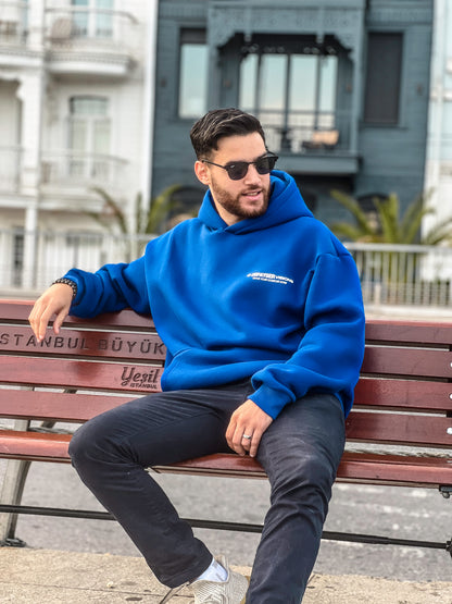 OVERSIZED HOODIE DEEP OCEAN (LIMITED) "MAIN CHARACTER "